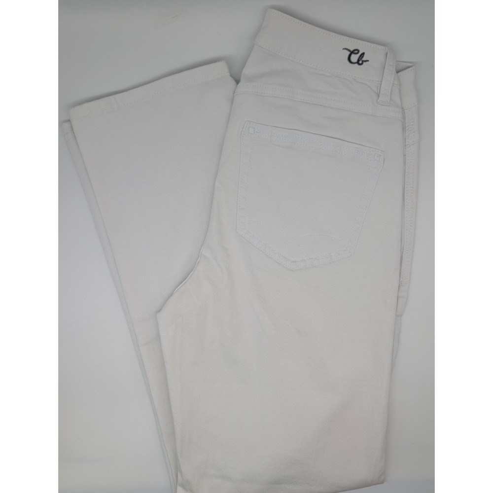 Christopher Blue White Jeans Womens size 6S Stretch Medium Rise NWT NEW